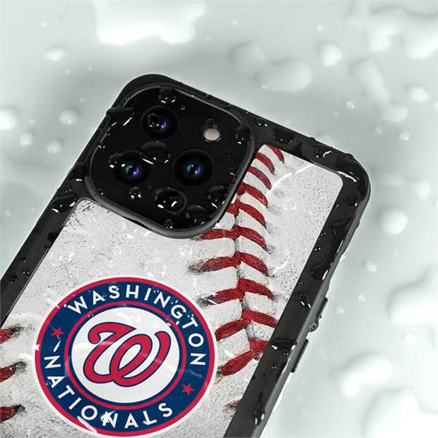 MLB Washington Nationals Game Ball iPhone 15 Pro Waterproof Case